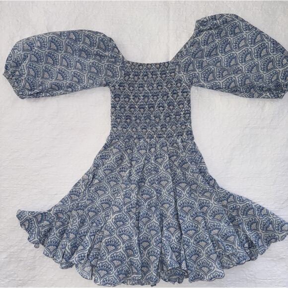 Erica Wilson Nantucket Fan Flare Prairie Boho Maiden Cottagecore Babydoll Sz XS - Picture 3 of 16